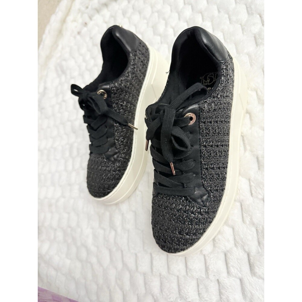 Dune London Episode Platform Sneaker in Black Women’s Size:US6/EU 36